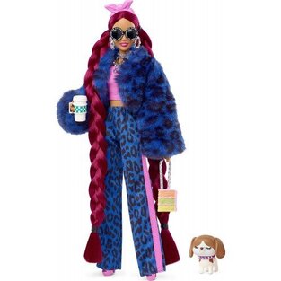 MATTEL ΚΟΥΚΛΑ BARBIE EXTRA BLUE LEOPARD TRACK SUIT HHN09