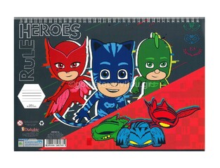 ΜΠΛΟΚ ΖΩΓΡΑΦΙΚΗΣ PJ MASKS ΠΥΤΖΑΜΟΗΡΩΕΣ ΠΙΤΖΑΜΟΗΡΩΕΣ 23Χ33 40Φ ΜΕ AYTOKΟΛΛΗΤΑ 2 ΣΕΛΙΔΕΣ ΠΡΟΣΧΕΔΙΑΣΜΕΝΕΣ ΚΑΙ ΣΤΕΝΣΙΛ 484007 000484182