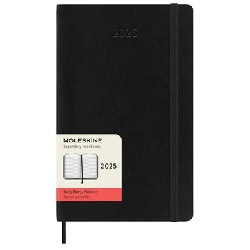 2025 ΗΜΕΡΟΛΟΓΙΟ MOLESKINE LARGE (13x21cm) SOFT COVER BLACK DAILY DIARY (ΗΜΕΡΗΣΙΟ ΗΜΕΡΟΛΟΓΙΟ ΕΤΟΥΣ)