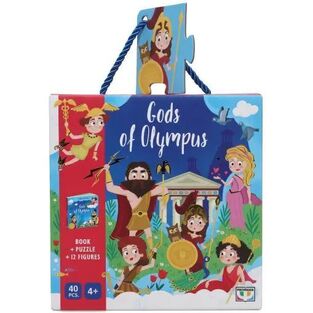 GODS OF OLYMPUS (ΚΟΥΤΙ ΜΕ ΒΙΒΛΙΟ / 12 ΦΙΓΟΥΡΕΣ / ΠΑΖΛ 40 ΤΕΜΑΧΙΩΝ)