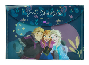 GIM ΦΑΚΕΛΟΣ ΜΕ ΚΟΥΜΠΙ A4 (21x29,7cm) PP FROZEN SEEK ADVENTURE 34169580