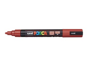 POSCA ΜΑΡΚΑΔΟΡΟΣ ΜΕΣΑΙΟΣ PC5M ΡΟΥΜΠΙΝΙ ΜΠΟΡΝΤΩ (RUBY RED)