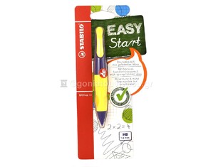 STABILO EASY ERGO ΜΗΧΑΝΙΚΟ ΜΟΛΥΒΙ 1,4MM ΜΠΛΕ ΚΙΤΡΙΝΟ ΓΙΑ ΔΕΞΙΟΧΕΙΡΕΣ 46896