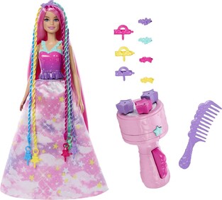 MATTEL ΚΟΥΚΛΑ BARBIE DREAMTOPIA ΠΡΙΓΚΙΠΙΣΣΑ ΟΝΕΙΡΙΚΑ ΜΑΛΛΙΑ HNJ06