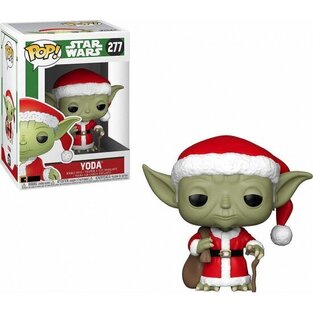 FUNKO POP STAR WARS HOLIDAY SANTA YODA 277 VINYL FIGURE