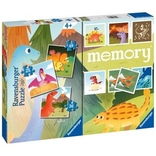 RAVENSBURGER ΕΠΙΤΡΑΠΕΖΙΟ MEMORY ΚΑΙ 3 ΠΑΖΛ 25 / 36 / 49τεμ ΔΕΙΝΟΣΑΥΡΟΙ 20986