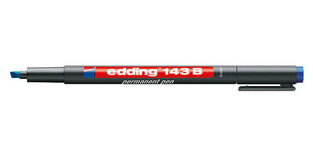 EDDING 143 B 3.0mm ΜΑΡΚΑΔΟΡΟΣ ΔΙΑΦΑΝΕΙΩΝ ΑΝΕΞΙΤΗΛΟΣ ΤΕΤΡΑΓΩΝΗ ΜΥΤΗ ΜΠΛΕ 3