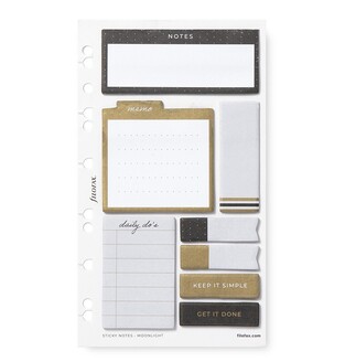 FILOFAX ΑΝΤΑΛΛΑΚΤΙΚΟ MOONLIGHT STICKY NOTES (ΑΥΤΟΚΟΛΛΗΤΑ ΧΑΡΤΑΚΙΑ ΣΗΜΕΙΩΣΕΩΝ ΤΑΙΡΙΑΖΕΙ ΣΕ PERSONAL (9,5x17,1cm) ΚΑΙ A5 (14,8x21cm) 132826