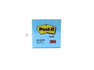 3M POST IT ΑΥΤΟΚΟΛΛΗΤΑ ΧΑΡΤΑΚΙΑ 654 DREAM COLOR 7,6x7,6cm 100φ ΤΥΡΚΟΥΑΖ