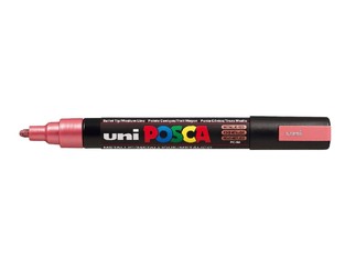 POSCA ΜΑΡΚΑΔΟΡΟΣ ΜΕΣΑΙΟΣ PC5M ΜΕΤΑΛΛΙΚΟ ΚΟΚΚΙΝΟ (METALLIC RED)