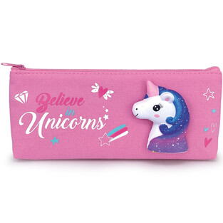 LEBEZ ΚΑΣΕΤΙΝΑ ΒΑΡΕΛΑΚΙ SQUISHY LINE BELIEVE IN UNICORNS ΡΟΖ 81549