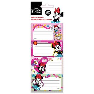 ΕΤΙΚΕΤΕΣ ΤΕΤΡΑΔΙΩΝ ΑΥΤΟΚΟΛΛΗΤΕΣ MINNIE 20τεμ 563893