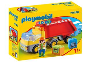 PLAYMOBIL 1 2 3 ΑΝΑΤΡΕΠΟΜΕΝΟ ΦΟΡΤΗΓΟ ΜΕ ΕΡΓΑΤΗ 70126