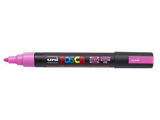 POSCA ΜΑΡΚΑΔΟΡΟΣ ΜΕΣΑΙΟΣ PC5M ΦΩΣΦΟΡΙΖΕ ΡΟΖ (F PINK)