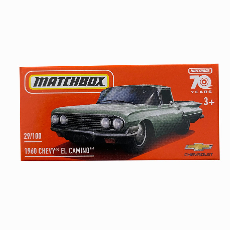 MATTEL MATCHBOX ΑΥΤΟΚΙΝΗΤΑΚΙ ΣΕ ΚΟΥΤΙ 1960 CHEVY EL CAMINO 29 / 100 DNK70