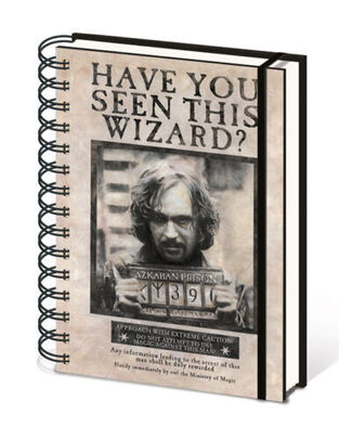 PYRAMID INTERNATIONAL ΣΗΜΕΙΩΜΑΤΑΡΙΟ HARRY POTTER WANTED SIRIUS BLACK  ΣΠΙΡΑΛ A5 14,8x21cm ΜΕ ΓΡΑΜΜΕΣ 72252