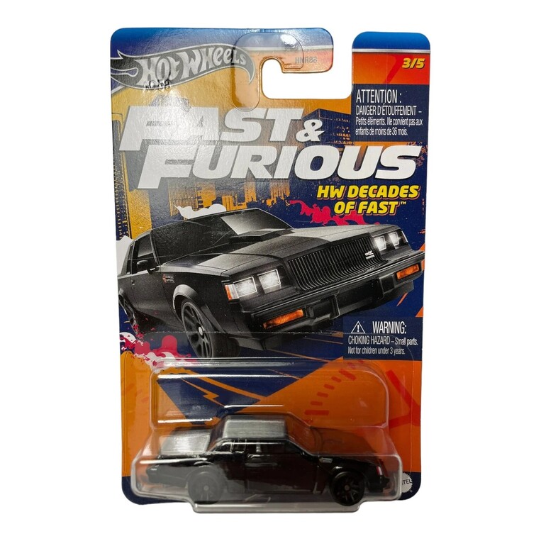 MATTEL HOT WHEELS FAST AND FURIOUS ΑΥΤΟΚΙΝΗΤΑΚΙ BUICK GRAND NATIONAL 3 / 5 HNR88