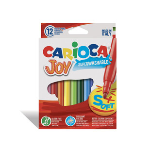 CARIOCA ΜΑΡΚΑΔΟΡΟΙ JOY SUPERWASHABLE 12 ΧΡΩΜΑΤΑ 40614