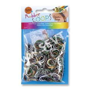 FOLIA RUBBER LOOPS ΛΑΣΤΙΧΑΚΙΑ (ΤΥΠΟΥ PLEXI FLEXI ΠΛΕΞΙ ΦΛΕΞΙ) ΓΙΑ ΚΑΤΑΣΚΕΥΗ ΒΡΑΧΙΟΛΙΩΝ ΔΙΧΡΩΜΑ ΓΗΙΝΕΣ ΑΠΟΧΡΩΣΕΙΣ ΠΑΡΑΛΛΑΓΗ 500ΤΜΧ 339589