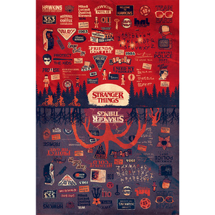 ΔΙΑΚΟΣΜΗΤΙΚΗ ΑΦΙΣΑ STRANGER THINGS THE UPSIDE DOWN 61x91,5cm PP34401 (14)