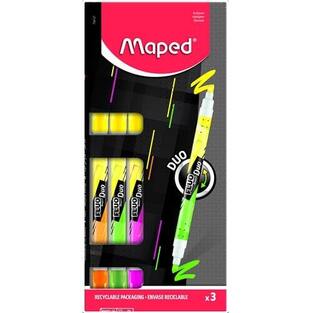 MAPED ΣΕΤ ΜΑΡΚΑΔΟΡΟΙ ΥΠΟΓΡΑΜΜΙΣΗΣ DUO CLASSIC COLOURS 3τεμ 734127