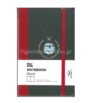 FLEXBOOK GLOBAL NOTEBOOK 9x14cm BLANK 96φ IVORY ΣΗΜΕΙΩΜΑΤΑΡΙΟ ΜΠΟΡΝΤΩ ΛΙΝΟΔΕΤΟ ΜΕ ΛΑΣΤΙΧΟ ΧΩΡΙΣ ΓΡΑΜΜΕΣ 2100009 (THE WRITING FIELDS)