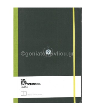 FLEXBOOK GLOBAL SKETCHBOOK 22x31cm BLANK 96φ ΒΙΒΛΙΟ ΣΧΕΔΙΟΥ ΛΑΧΑΝΙ ΛΙΝΟΔΕΤΟ ΜΕ ΛΑΣΤΙΧΟ 2100026