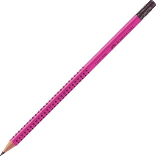 FABER CASTELL ΜΟΛΥΒΙ ΜΕ ΓΟΜΑ GRIP 2001 ΜΩΒ MAGENTA HB 156095