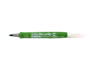 ARTLINE DECORITE BRUSH ΜΑΡΚΑΔΟΡΟΣ ΜΕ ΜΥΤΗ ΠΙΝΕΛΟΥ ΜΕΤΑΛΙΖΕ ΠΡΑΣΙΝΟΣ