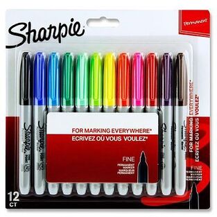 SHARPIE FINE NEW BLISTER ΣΕΤ 12τεμ ΑΝΕΞΙΤΗΛΑ ΜΑΡΚΑΔΟΡΑΚΙΑ