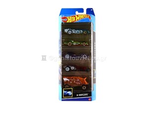 MATTEL HOT WHEELS X RAYCERS ΑΥΤΟΚΙΝΗΤΑΚΙΑ ΣΕΤ 5τεμ HTV41 / 1806