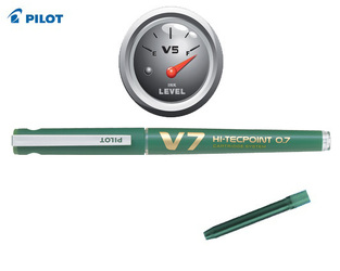 PILOT ΣΤΥΛΟ HI TECPOINT V7 0.7mm CARTRIDGE SYSTEM ΜΕ ΑΝΤΑΛΛΑΚΤΙΚΗ ΑΜΠΟΥΛΑ ΠΡΑΣΙΝΟ