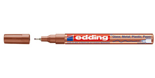 EDDING 780 ΜΑΡΚΑΔΟΡΟΣ ΑΝΕΞΙΤΗΛΟΣ ΛΑΔΙΟΥ PAINT MARKER ΛΕΠΤΗ ΜΥΤΗ 0.8mm ΧΑΛΚΙΝΟ No55