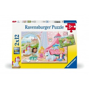 RAVENSBURGER ΠΑΖΛ 2x12τεμ ΠΡΙΓΚΙΠΙΣΣΑ ΚΑΙ ΙΠΠΟΤΕΣ 120008583