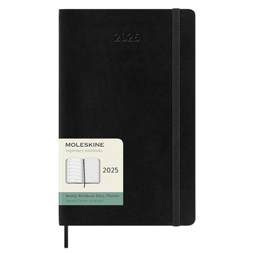 2025 ΗΜΕΡΟΛΟΓΙΟ MOLESKINE LARGE (13x21cm) SOFT COVER BLACK WEEKLY DIARY (ΕΒΔΟΜΑΔΙΑΙΟ ΗΜΕΡΟΛΟΓΙΟ ΕΤΟΥΣ)