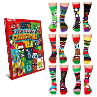 UNITED ODD SOCKS ΧΡΙΣΤΟΥΓΕΝΝΙΑΤΙΚΕΣ ΑΝΔΡΙΚΕΣ ΚΑΛΤΣΕΣ No 39-46 ADVENT CALENDAR (6 PAIRS) 9402005