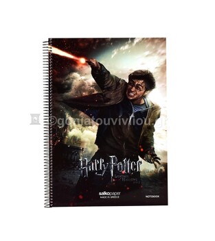 SALKO ΤΕΤΡΑΔΙΟ ΣΠΙΡΑΛ A4 (21x29,7cm) 2 ΘΕΜΑΤΩΝ 60φ HARRY POTTER 7207