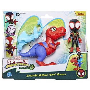 HASBRO SPIDEY AND HIS AMAZING FRIENDS DINO WEBS ΦΙΓΟΥΡΕΣ SPIDEY REX AND MILES SPIN MORALES G0124 / F9482