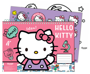 GIM ΜΠΛΟΚ ΖΩΓΡΑΦΙΚΗΣ ΜΕ ΑΥΤΟΚΟΛΛΗΤΑ 23x33cm 40φ HELLO KITTY 68416