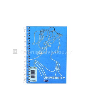 SKAG ΣΗΜΕΙΩΜΑΤΑΡΙΟ ΣΠΙΡΑΛ 12,6x17,8cm 3 ΘΕΜΑΤΩΝ 120φ No31 UNIVERSITY FOIL ΓΑΛΑΖΙΟ 120210