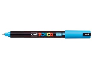 POSCA ΜΑΡΚΑΔΟΡΟΣ ΛΕΠΤΟΣ PC1MR 0.7mm ΑΝΟΙΚΤΟ ΜΠΛΕ (LIGHT BLUE)