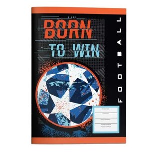 MUST ΤΕΤΡΑΔΙΟ ΚΑΡΦΙΤΣΑ A4 (21x29,7cm) 40φ FOOTBALL BORN TO WIN 585205