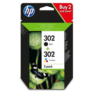 HP ΜΕΛΑΝΙ ΓΙΑ ΕΚΤΥΠΩΤΗ 302 BLACK 302 COLOUR 2 PACK (X4D37AE) (HPX4D37AE)