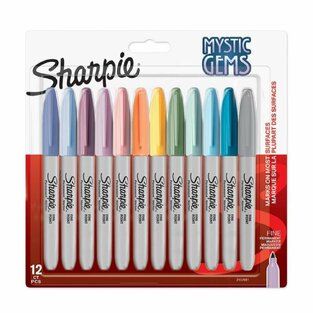 SHARPIE FINE MYSTIC GEMS ΣΕΤ 12τεμ ΑΝΕΞΙΤΗΛΑ ΜΑΡΚΑΔΟΡΑΚΙΑ