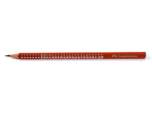 FABER CASTELL ΜΟΛΥΒΙ SPARKLE GRIP ΚΟΚΚΙΝΟ RED 12310515