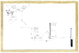 DESCRIBO ΑΣΠΡΟΠΙΝΑΚΑΣ ΜΑΡΚΑΔΟΡΟΥ 40x60cm ΞΥΛΙΝΟ ΠΛΑΙΣΙΟ 120401053