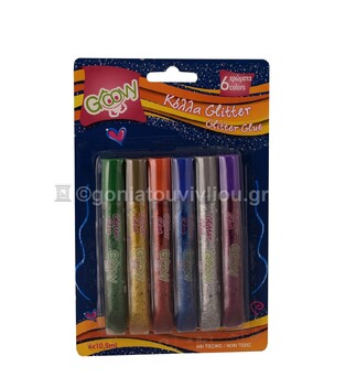 GROOVY ΣΕΤ ΚΟΛΛΕΣ GLITTER GLUE 6x10,5ml 6 ΕΞΙ ΧΡΩΜΑΤΑ 067179