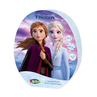 LUNA ΠΑΖΛ ΧΡΩΜΑΤΙΣΜΟΥ 2 ΟΨΕΩΝ 42 ΤΕΜΑΧΙΩΝ FROZEN 2 562764