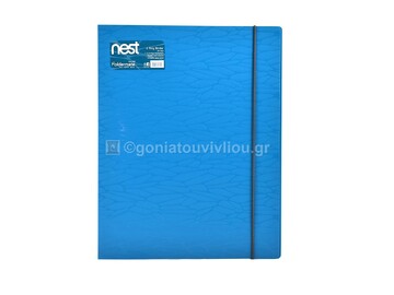 FOLDERMATE NEST ΝΤΟΣΙΕ ΠΛΑΣΤΙΚΟ A4 (21x29,7cm) 2ΚΡΙΚ 3,5cm ΡΑΧΗ ΜΕ ΛΑΣΤΙΧΟ ΤΥΡΚΟΥΑΖ 21919