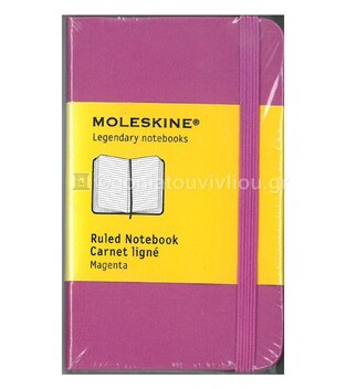 MOLESKINE ΣΗΜΕΙΩΜΑΤΑΡΙΟ XSMALL HARD COVER MAGENTA RULED NOTEBOOK (ΡΙΓΕ)